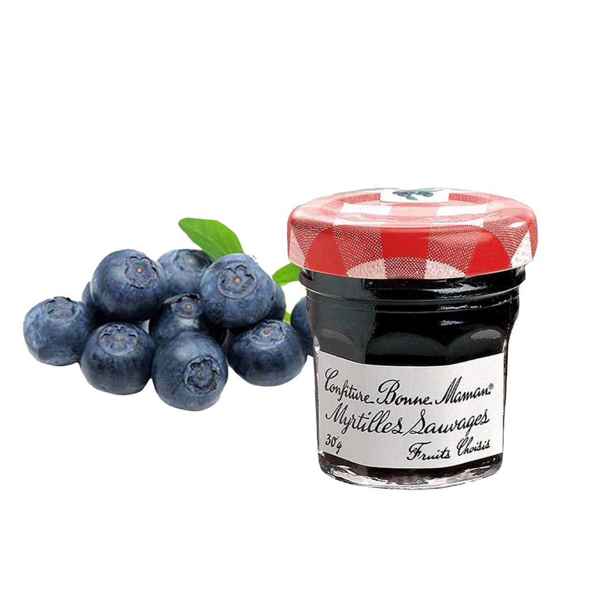 Bonne Maman Myrtilles Konfitüre aus Frankreich Heidelbeere 15 x 30 Gramm