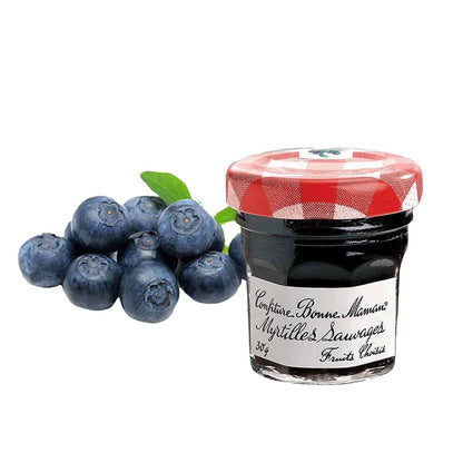Bonne Maman Myrtilles Konfitüre aus Frankreich Heidelbeere 15 x 30 Gramm