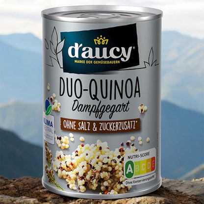 d'aucy Duo-Quinoa, 110g Dose – Salz- & Zuckerfrei, Ohne Konservierungsstoffe