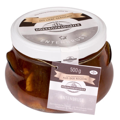 Dürrröhrsdorfer Entenbrust im Glas - 500g zarte Delikatesse aus traditioneller Rezeptur