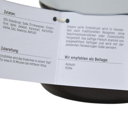 Dürrröhrsdorfer Entenbrust im Glas - 500g zarte Delikatesse aus traditioneller Rezeptur