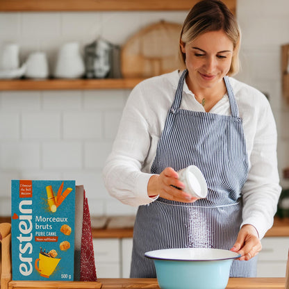 Erstein Morceaux Bruts - Natürlicher Rohrzucker, unraffiniert in Würfeln 500g