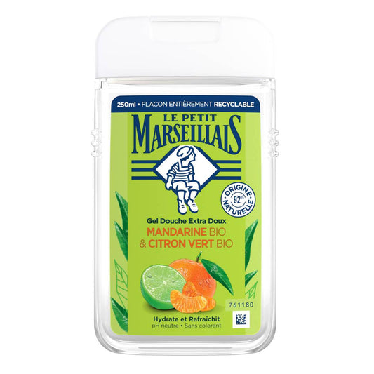 Le Petit Marseillais Duschgel Mandarine & Limette, 250 ml – Frische Pflege aus Frankreich