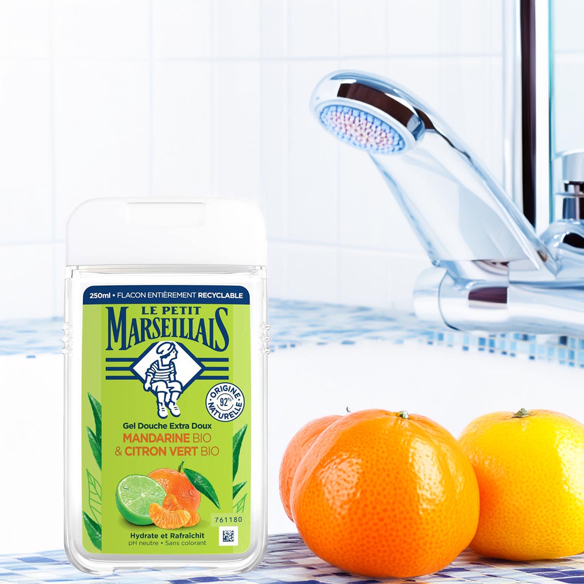 Le Petit Marseillais Duschgel Mandarine & Limette, 250 ml – Frische Pflege aus Frankreich