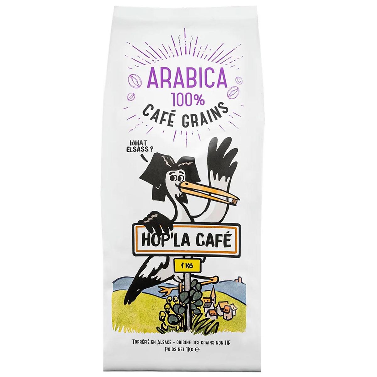 HOP'LA CAFÉ 100% Arabica Kaffeebohnen aus dem Elsass · Intensität 6/10 · 1 kg