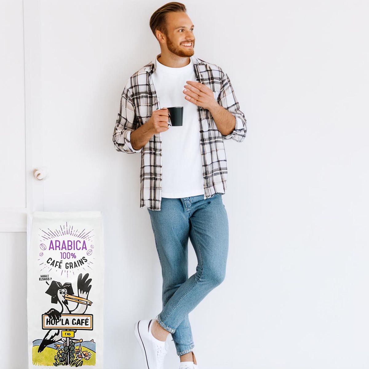 HOP'LA CAFÉ 100% Arabica Kaffeebohnen aus dem Elsass · Intensität 6/10 · 1 kg