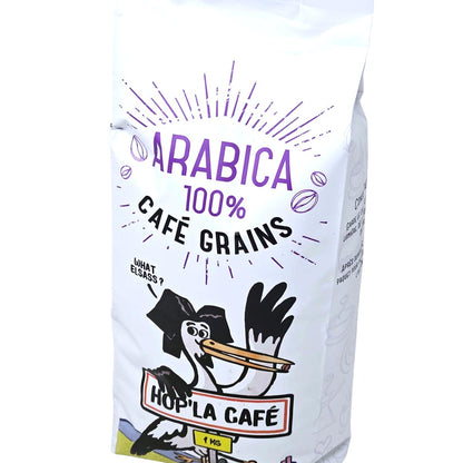 HOP'LA CAFÉ 100% Arabica Kaffeebohnen aus dem Elsass · Intensität 6/10 · 1 kg