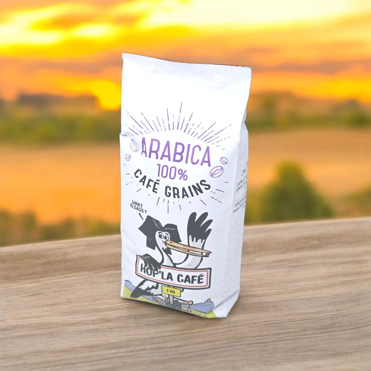 HOP'LA CAFÉ 100% Arabica Kaffeebohnen aus dem Elsass · Intensität 6/10 · 1 kg