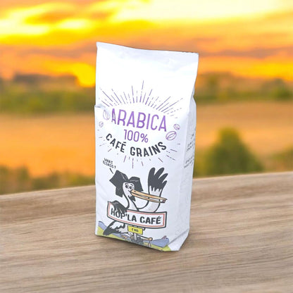 HOP'LA CAFÉ 100% Arabica Kaffeebohnen aus dem Elsass · Intensität 6/10 · 1 kg