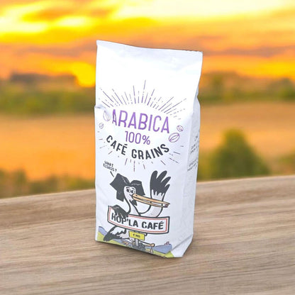 HOP'LA CAFÉ 100% Arabica Kaffeebohnen aus dem Elsass · Intensität 6/10 · 1 kg