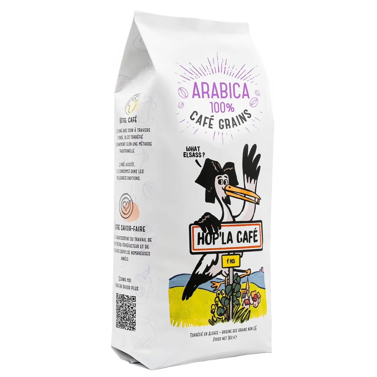 HOP'LA CAFÉ 100% Arabica Kaffeebohnen aus dem Elsass · Intensität 6/10 · 1 kg