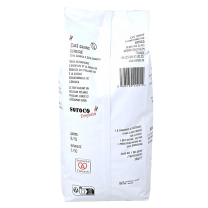 Sotoco Hop'la Espresso: Kraftvoller Mix, 1kg, Robusta & Arabica Bohnen