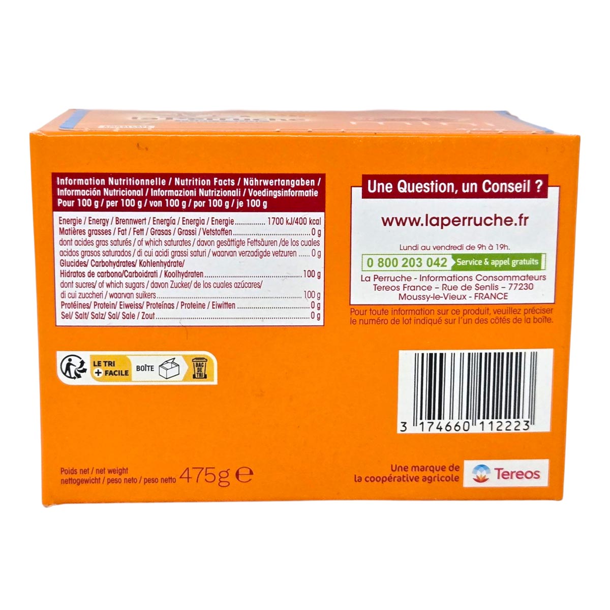 Natürlicher brauner Zuckerwürfel von La Perruche - mini 475 Gramm