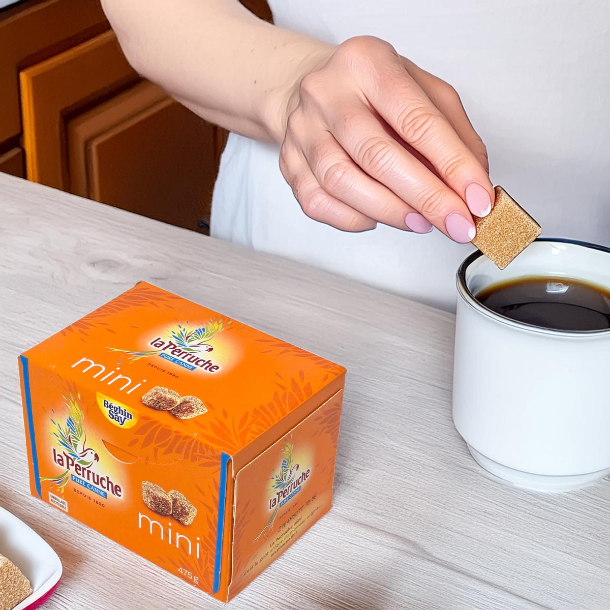 Natürlicher brauner Zuckerwürfel von La Perruche - mini 475 Gramm