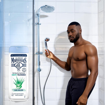 Le Petit Marseillais Duschgel Aloe Vera Bio 400 ml – Sanfte, hochverträgliche Pflege