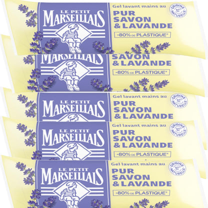Le Petit Marseillais Flüssigseife Lavendel 5 x 250 ml Nachfüllpack – Sanfte Pflege aus Frankreich