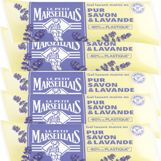 Le Petit Marseillais Flüssigseife Lavendel 5 x 250 ml Nachfüllpack – Sanfte Pflege aus Frankreich