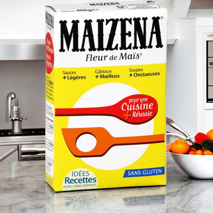MAIZENA Fleur de Mais Glutenfrei, 400g - Reine Maisstärke zum Binden und Backen