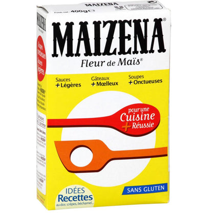 MAIZENA Fleur de Mais Glutenfrei, 400g - Reine Maisstärke zum Binden und Backen
