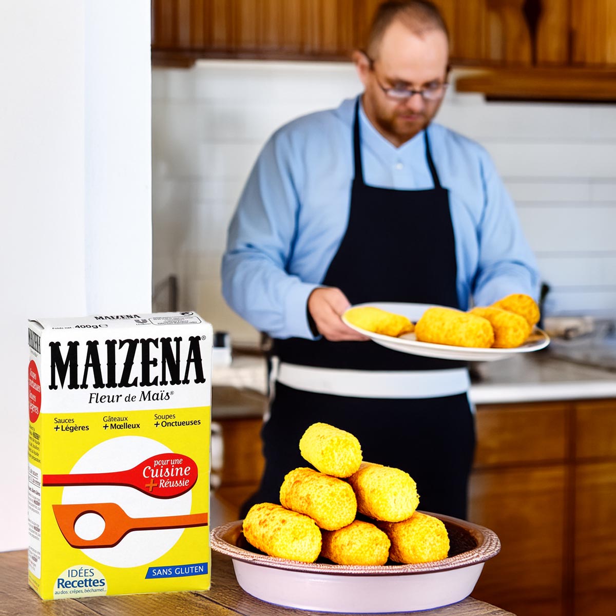 MAIZENA Fleur de Mais Glutenfrei, 400g - Reine Maisstärke zum Binden und Backen