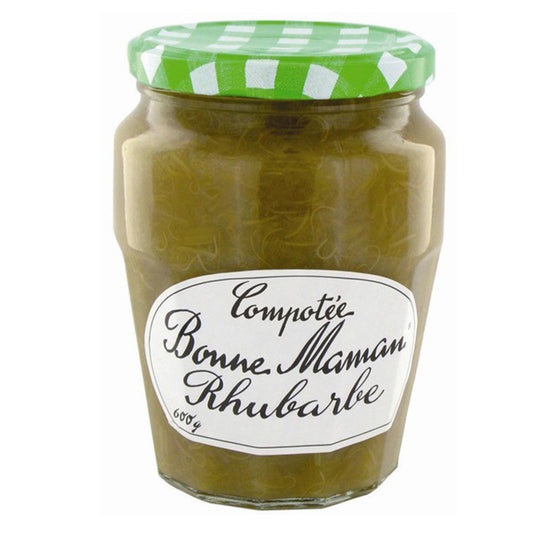Bonne Maman Compotée Rhubarbe - Erfrischendes Rhabarberkompott in Glas