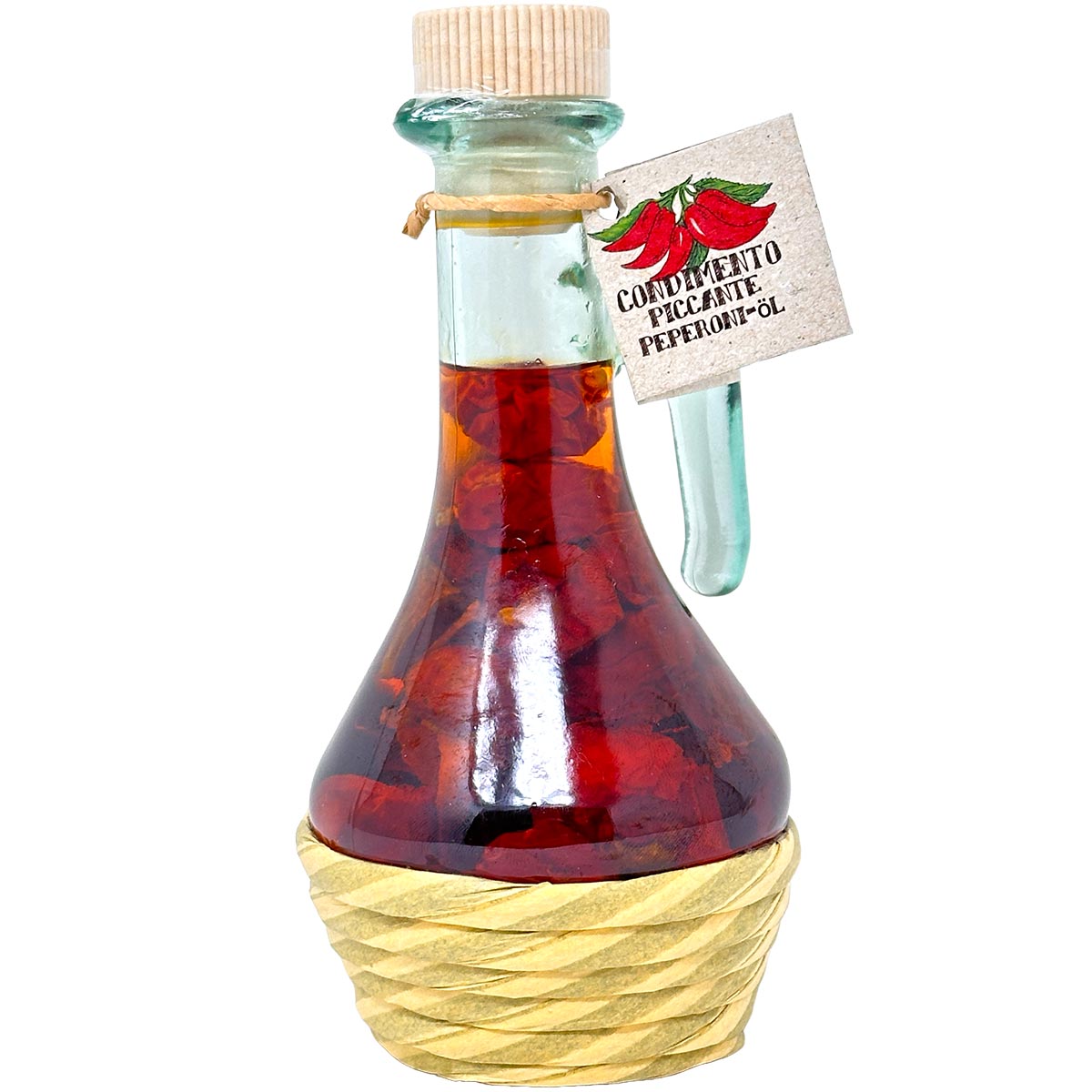 Casarecci di Calabria  Chili-Pfeffer-Olivenöl aus kalabrischen Chilis und Olivenöl