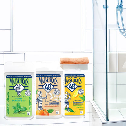 Le Petit Marseillais Duschgel 3er Set: Frische Orangenblüte, Verveine, Menthe