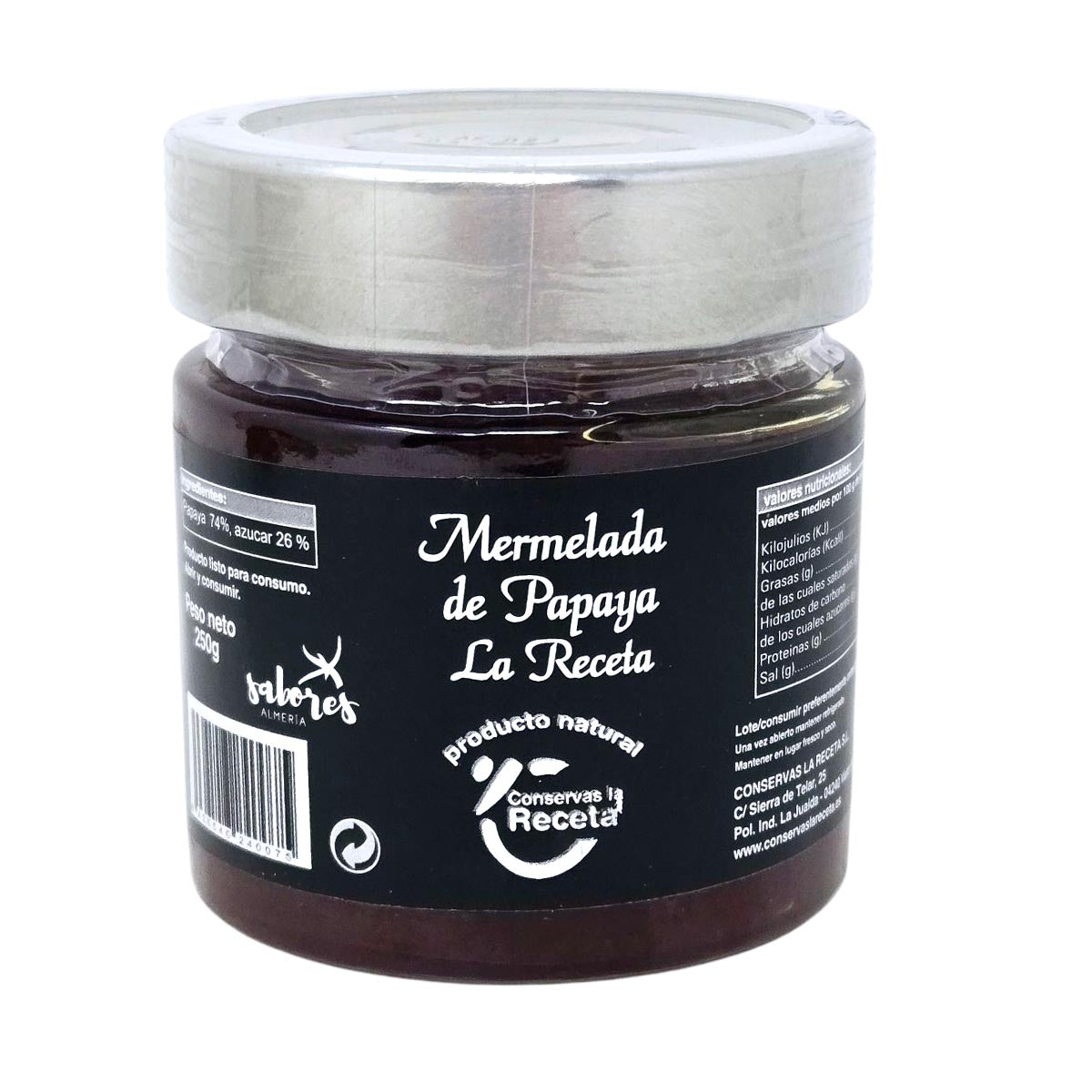 Conservas La Receta Papaya Konfitüre 250g: Exotischer Fruchtgenuss aus Spanien