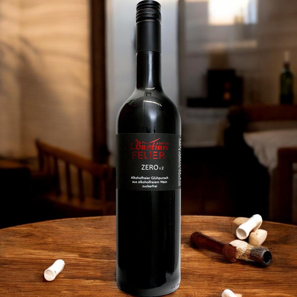 Weingut L. Bastian Bastian Feuer Zero x 2 - zuckerfrei & alkoholfrei Glühpunsch rot