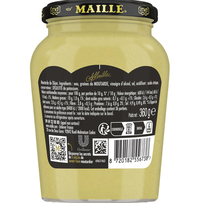 MAILLE Dijon Senf 'Fine de Dijon' 360g: Verfeinern Sie Ihre Gerichte