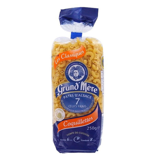 Grand' Mère Coquillettes Eiernudeln aus dem Elsaß Hörnchen klein 250 Gramm