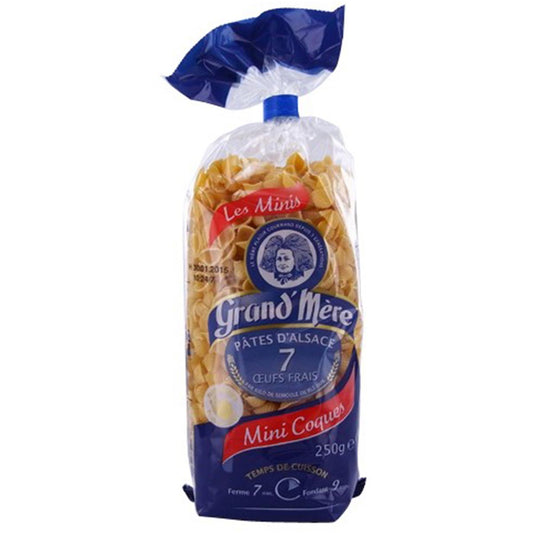 Grand' Mère Eiernudeln aus dem Elsaß Mini Coques Mini Muscheln 250 Gr.