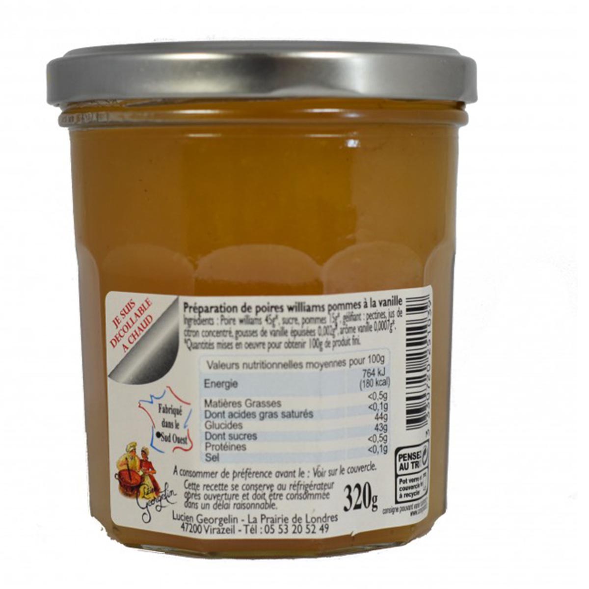 Lucien Georgelin Poire Williams à la Vanille - Französische Feinkost-Delikatesse