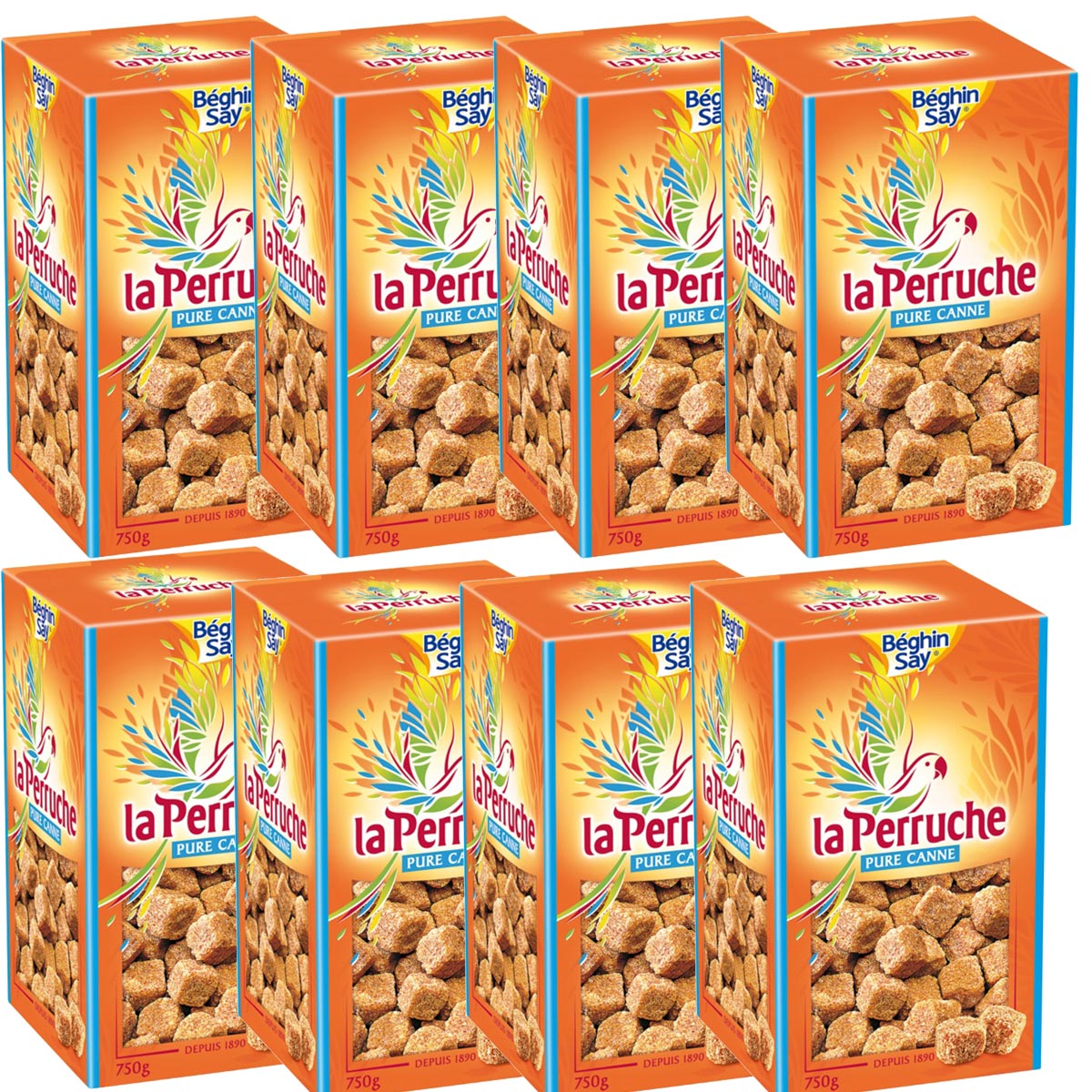 La Perruche brauner Zuckerwürfel natürlicher Zucker Premium-Qualität Zuckerrohr Karamellgeschmack Zuckerwürfel Kaffee Tee Backwaren Gourmet Zucker französische Delikatesse ohne künstliche Zusätze traditionell hergestellt Zuckerwürfel kaufen Zuckerwürfel on