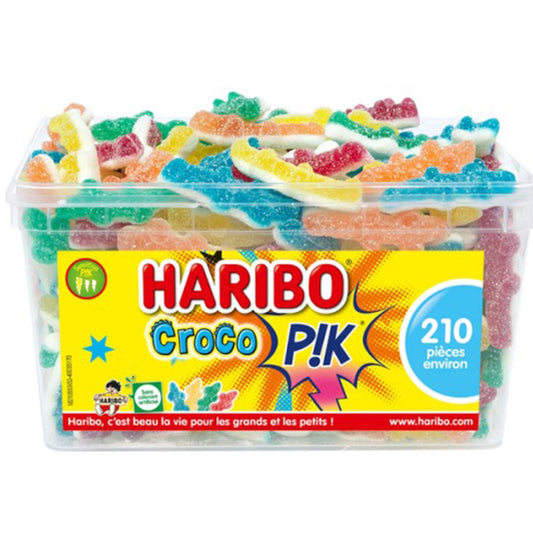 Haribo Croco PIK: Saure Krokodile aus Frankreich - 210 Stück