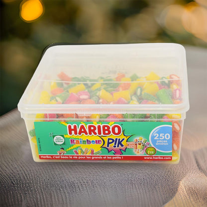 Haribo Rainbow PIK: Saure Stäbchen, 250 Stück, 1 kg - Süßigkeiten aus Frankreich