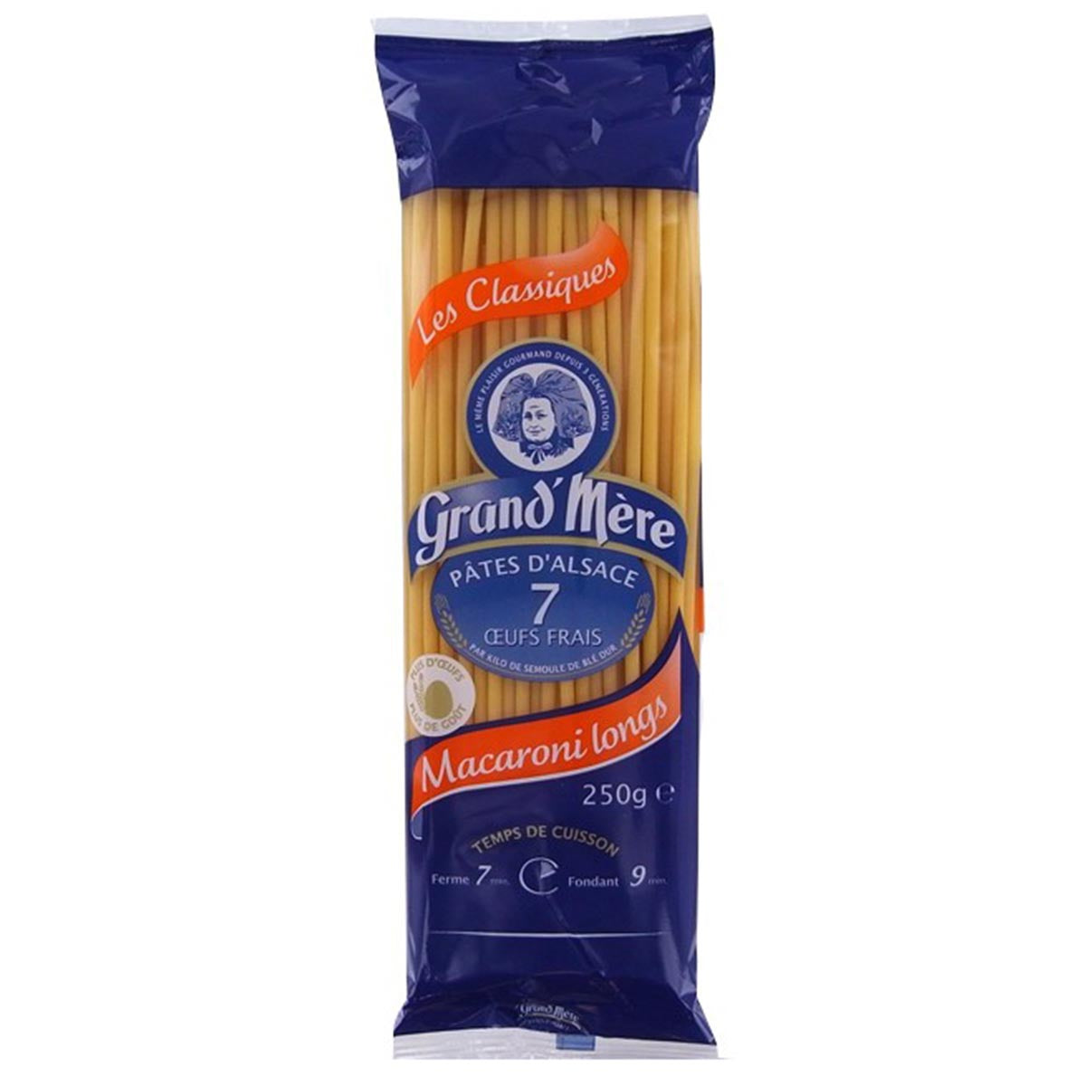 Grand' Mère Eiernudeln aus dem Elsaß Macaronis Longs / Makkaroni lang   250 Gr.