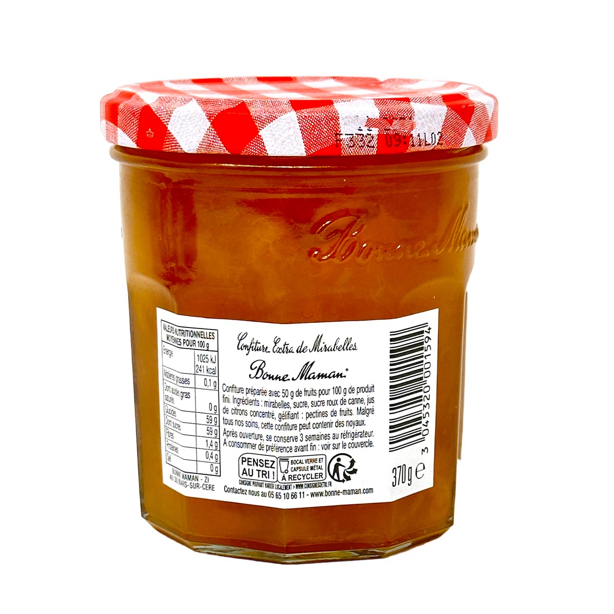 Bonne Maman Mirabelle Konfitüre 370g – Authentischer Geschmack aus Frankreich