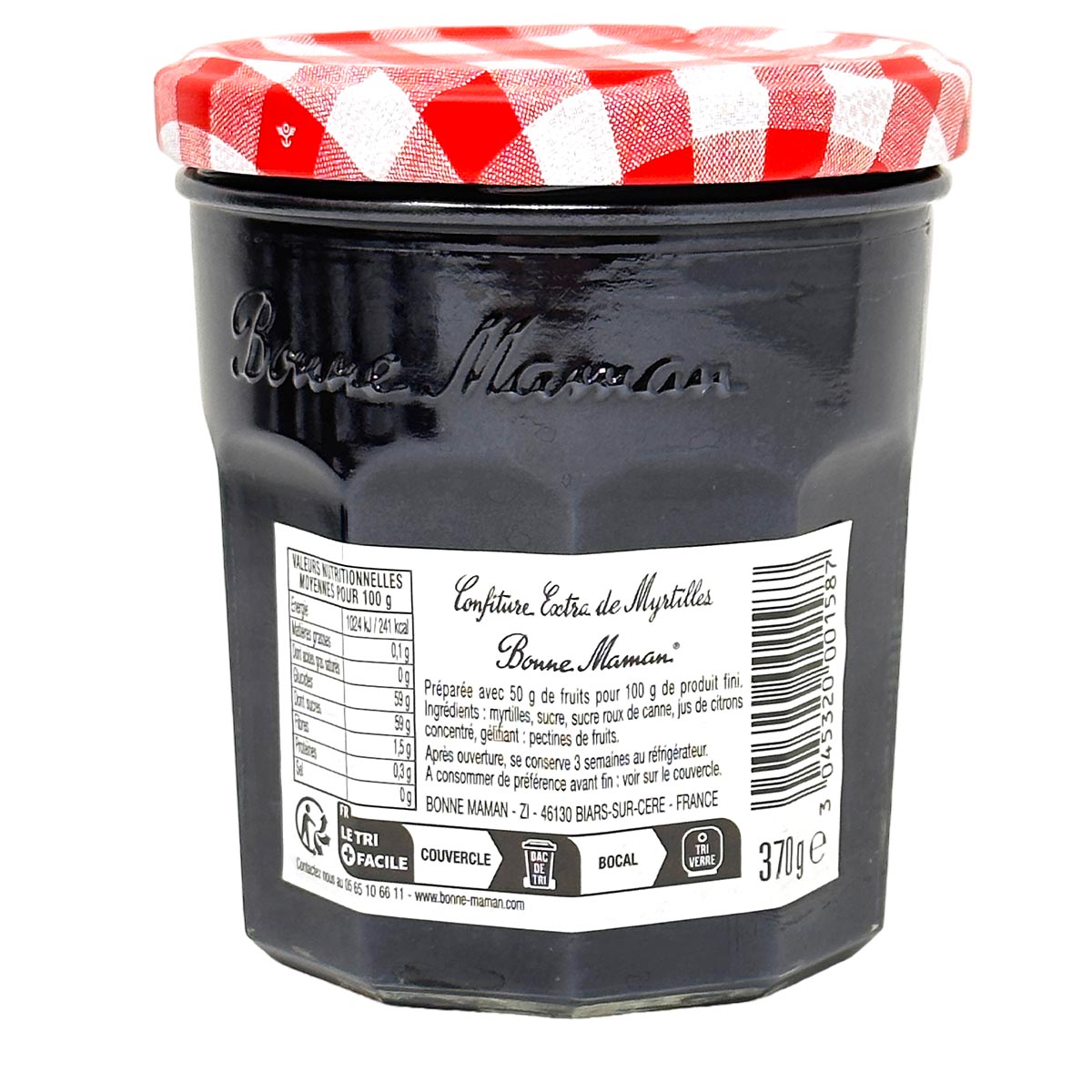 Bonne Maman Myrtilles Heidelbeer Konfitüre 370g – Authentischer Geschmack