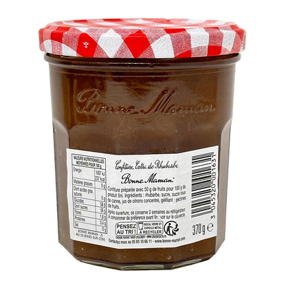 Fruchtiger Genuss: Bonne Maman Rhabarber-Konfitüre aus Frankreich, 370g