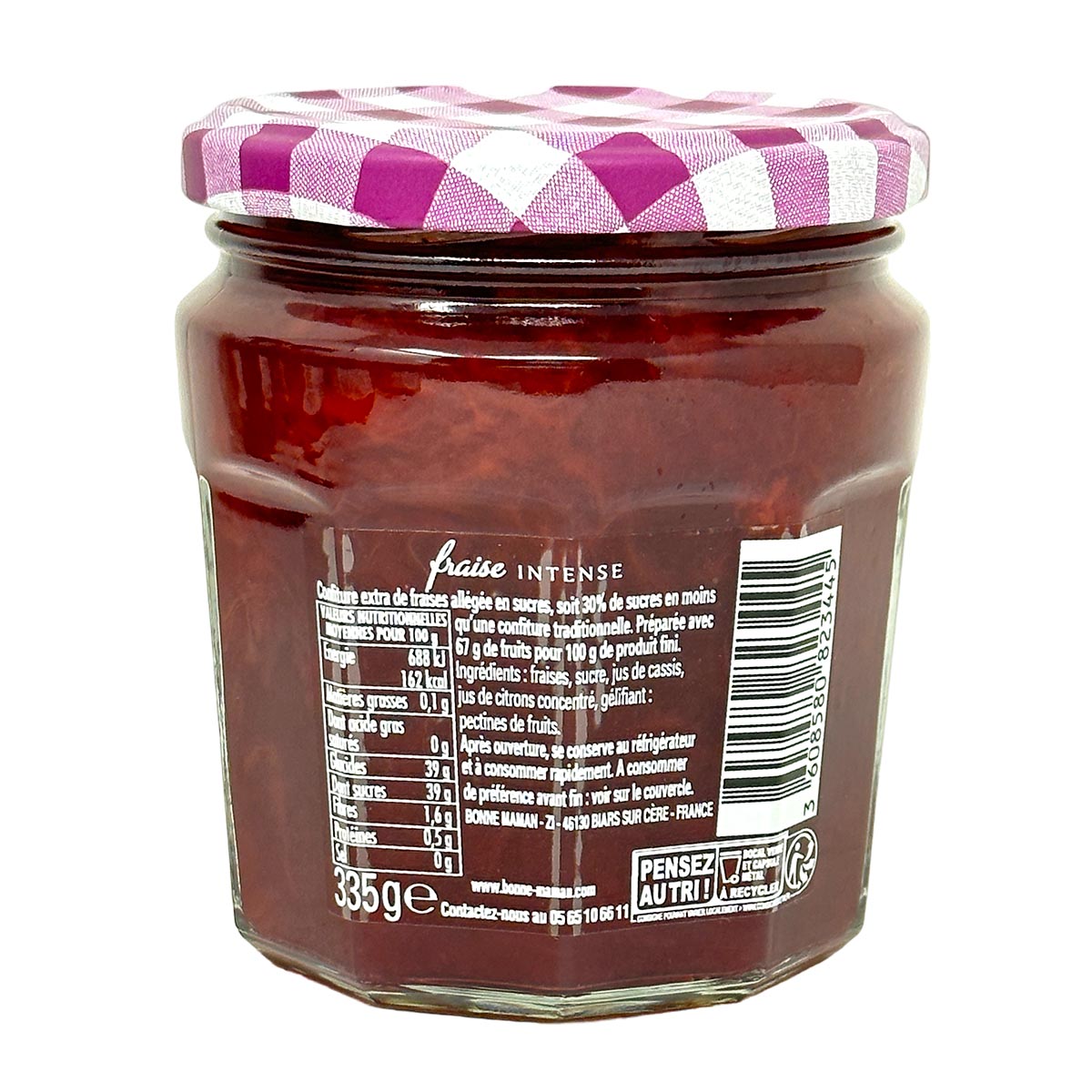 Bonne Maman Erdbeerkonfitüre - Intensiver Fruchtgenuss aus Frankreich, 335g