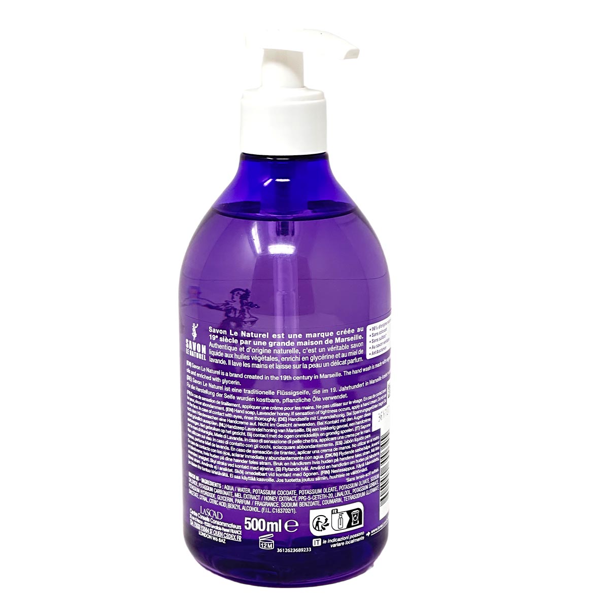 Savon le Naturel Marseille Seife Lavendelhonig 500ml