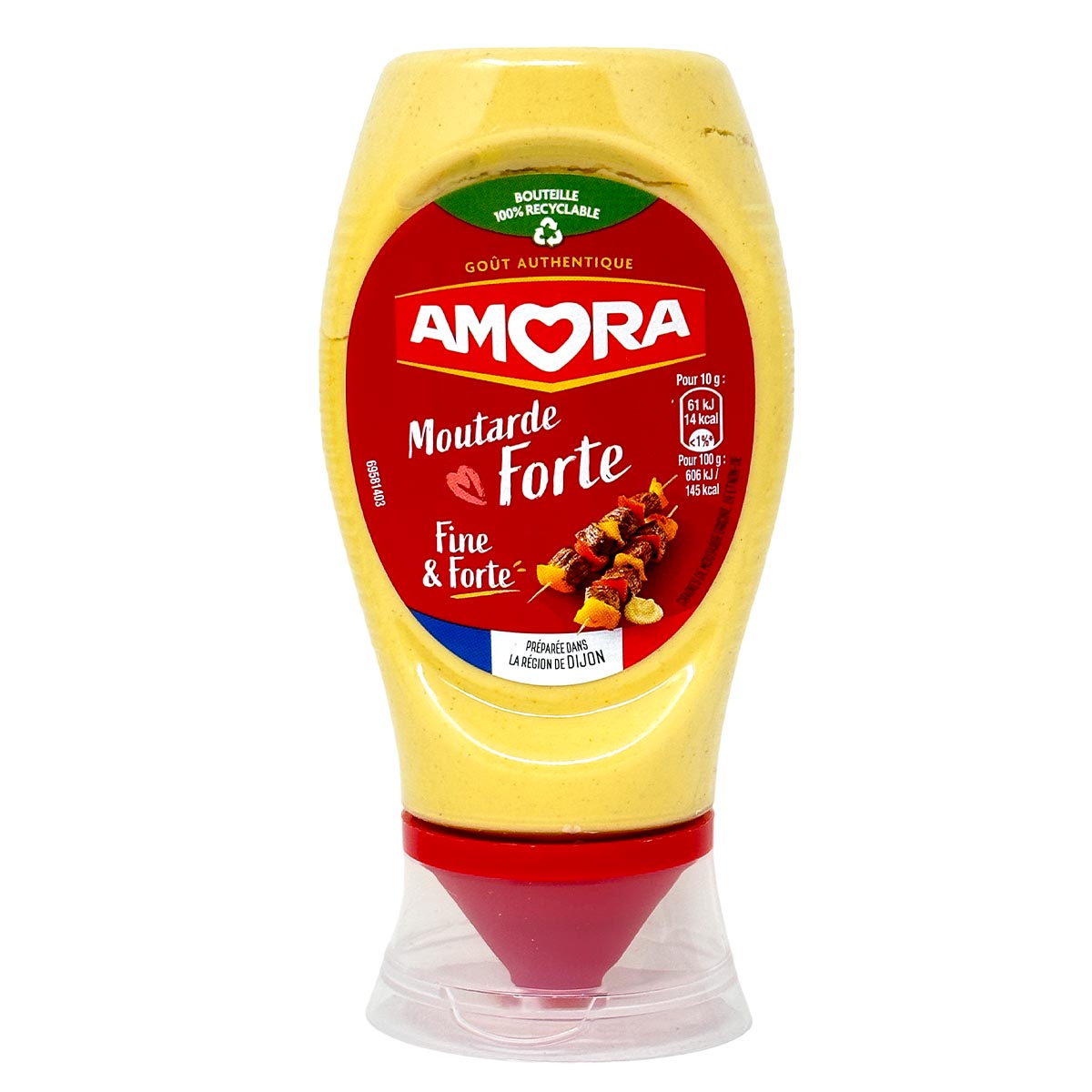 Amora Senf Fine et Forte 265g: Intensiver Geschmack, praktische Dosierung