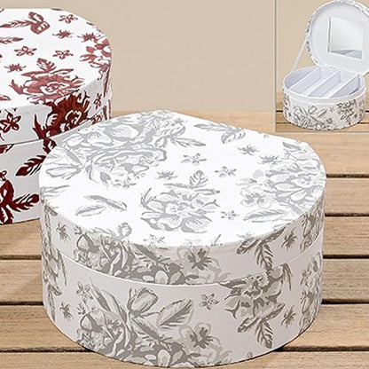 FeineHeimat Schmuckbox "Mala" 2er-Set - Stilvolle Aufbewahrung mit Spiegel