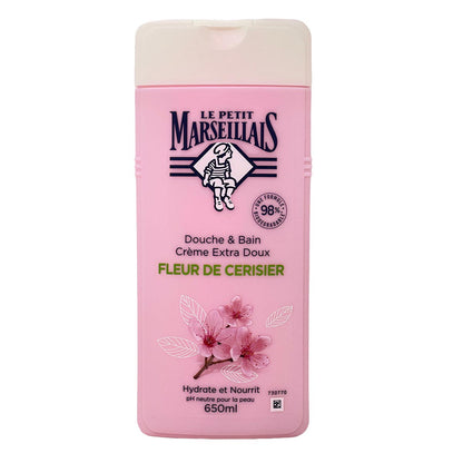 Le Petit Marseillais Duschgel und Badezusatz mit Kirschblüten 650ml