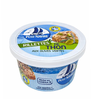 Petit Navire Thunfisch-Rillettes mit Grünen Oliven 125g: Feine Delikatesse