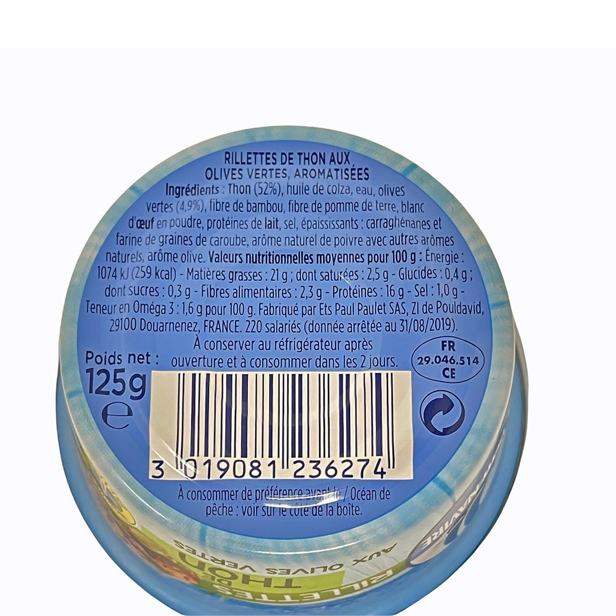 Petit Navire Thunfisch-Rillettes mit Grünen Oliven 125g: Feine Delikatesse