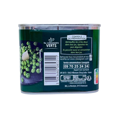 Cassegrain Erbsen Petits Pois 706g - Frische Qualität für köstliche Mahlzeiten