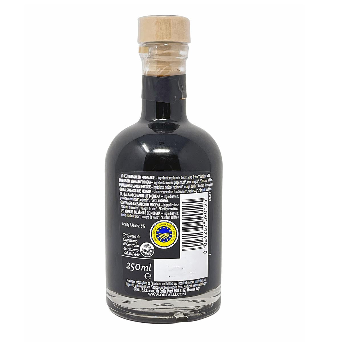 Ortalli Aceto Balsamico di Modena I.G.P. - 250 ml: Authentischer Balsamessig