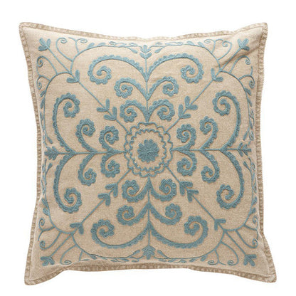 HÜBSCH 505008 Kissen 'Alana', incl. Füllung, 45x45cm, Stickerei